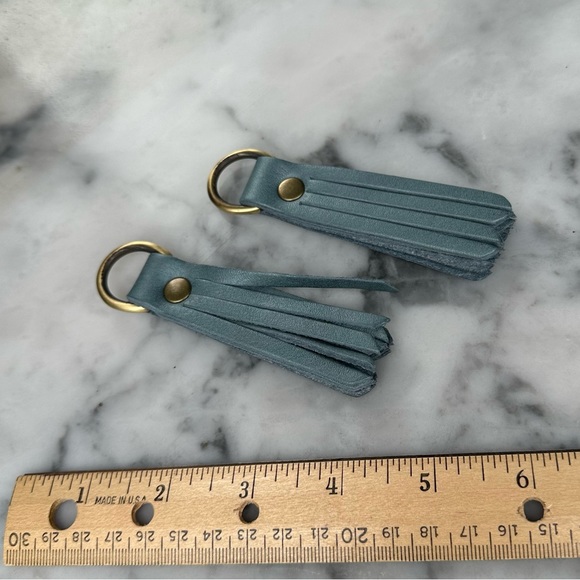 TWO Portland Leather Goods Small Tassel Keychains in Zoolander! 🦄 - Picture 2 of 2